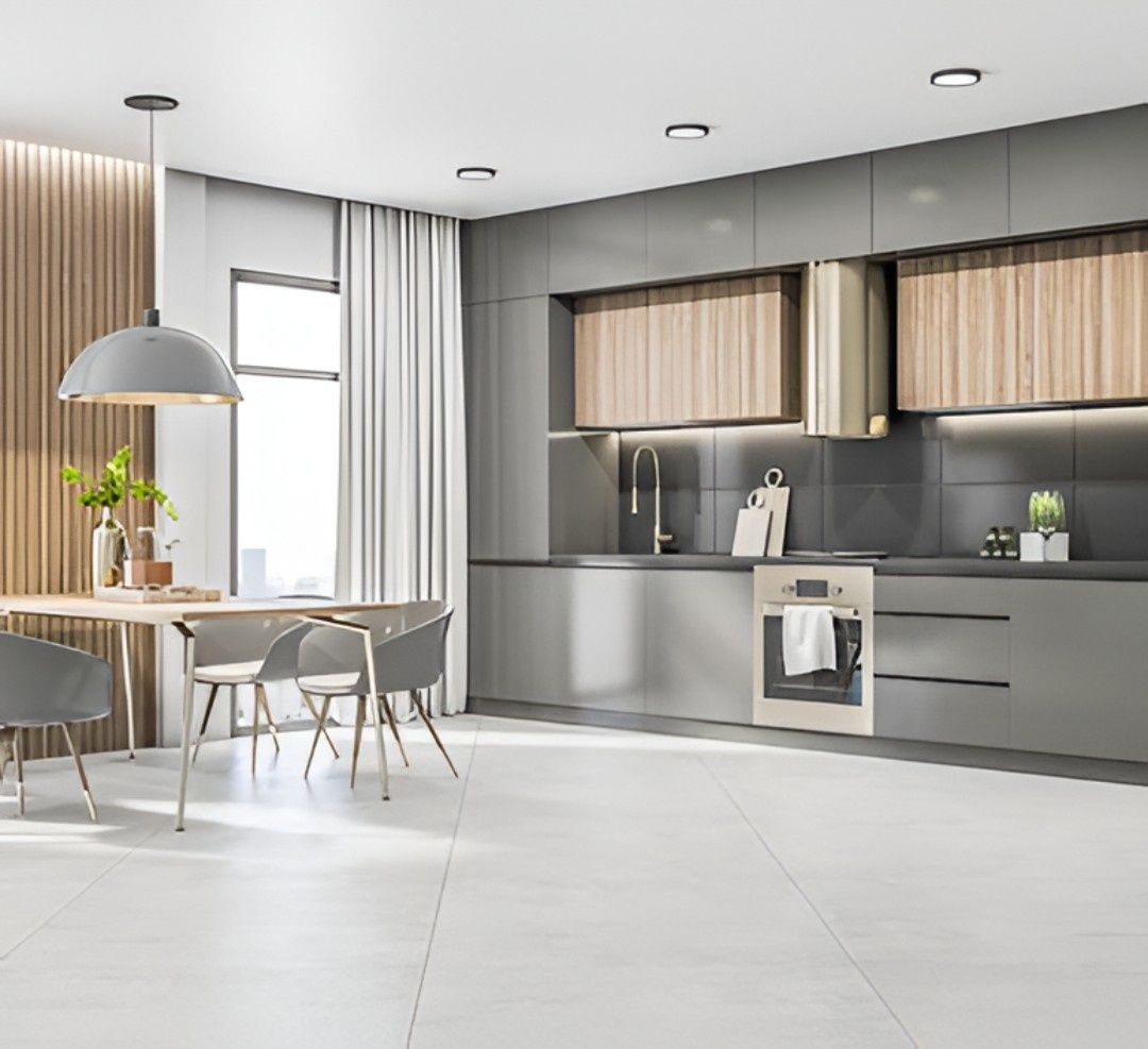 Cuisine d'un projet de Bâtiments multi-résidentiels et tours d'habitations près de Chicago de TNC Remodeling