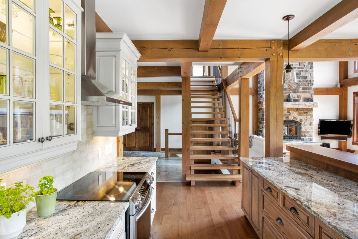 Kitchen from a Single family homes project near Montreal (Greater Montreal) by Écohabitations boréales