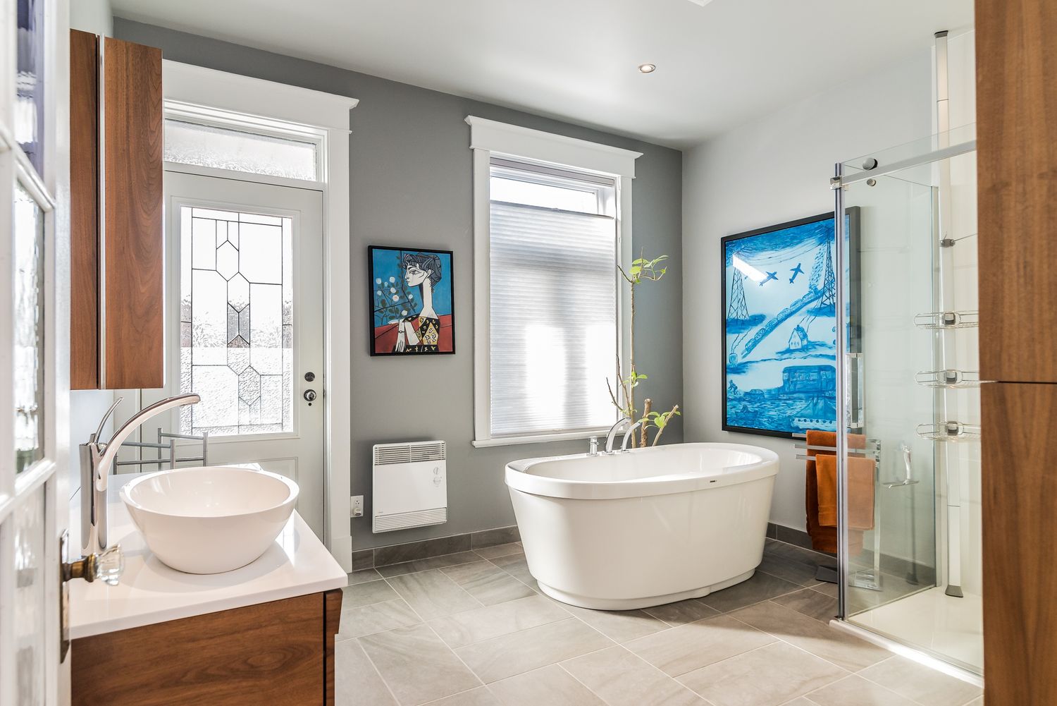 Baño completo de un proyecto de tipo Baños cerca de Montreal (Gran Montreal) por Les Constructions Max Larocque inc.