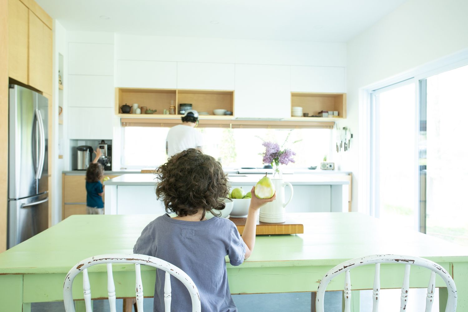 Salle à manger d'un projet de Maisons unifamiliales près de Sherbrooke (Estrie) de UrbanÉco Construction