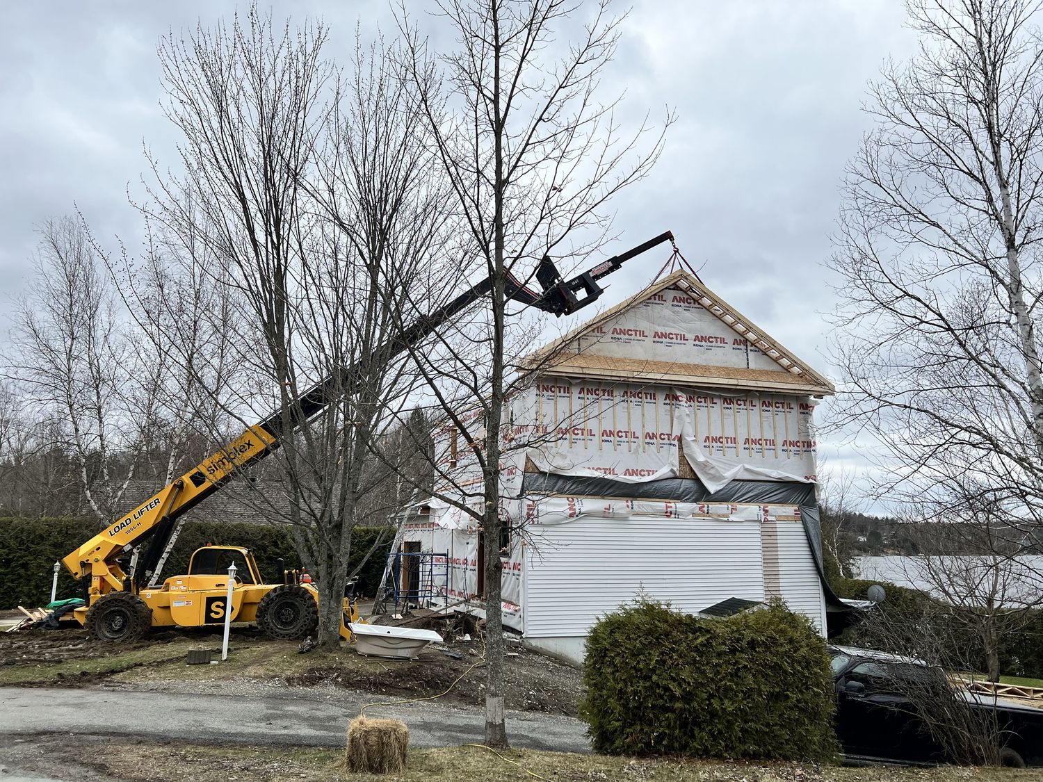 Techo y desván de un proyecto de tipo Adiciones del segundo piso cerca de Sherbrooke (Estrie) por Construction Latulippe