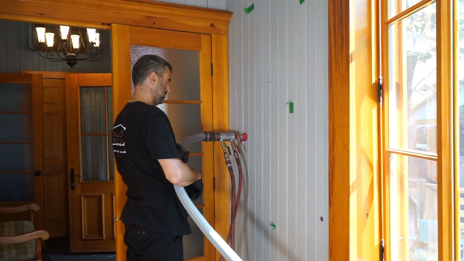 Construcción de muros de un proyecto de tipo Aislamiento cerca de Ciudad de Quebec - Lévis por Isolation Éco-Concept