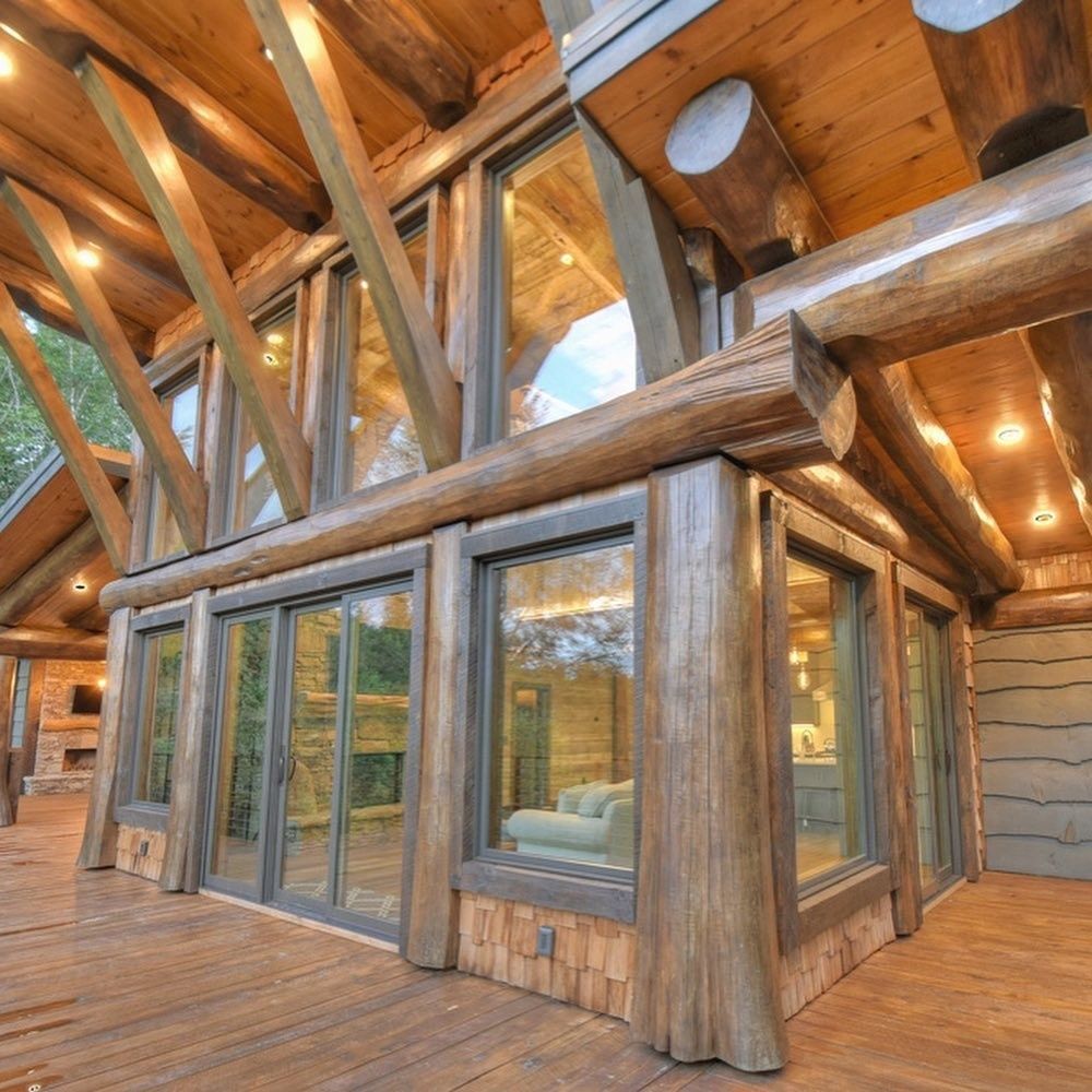  from a Single family homes project near Montreal (Greater Montreal) by Westlogs Handcrafted Log Homes