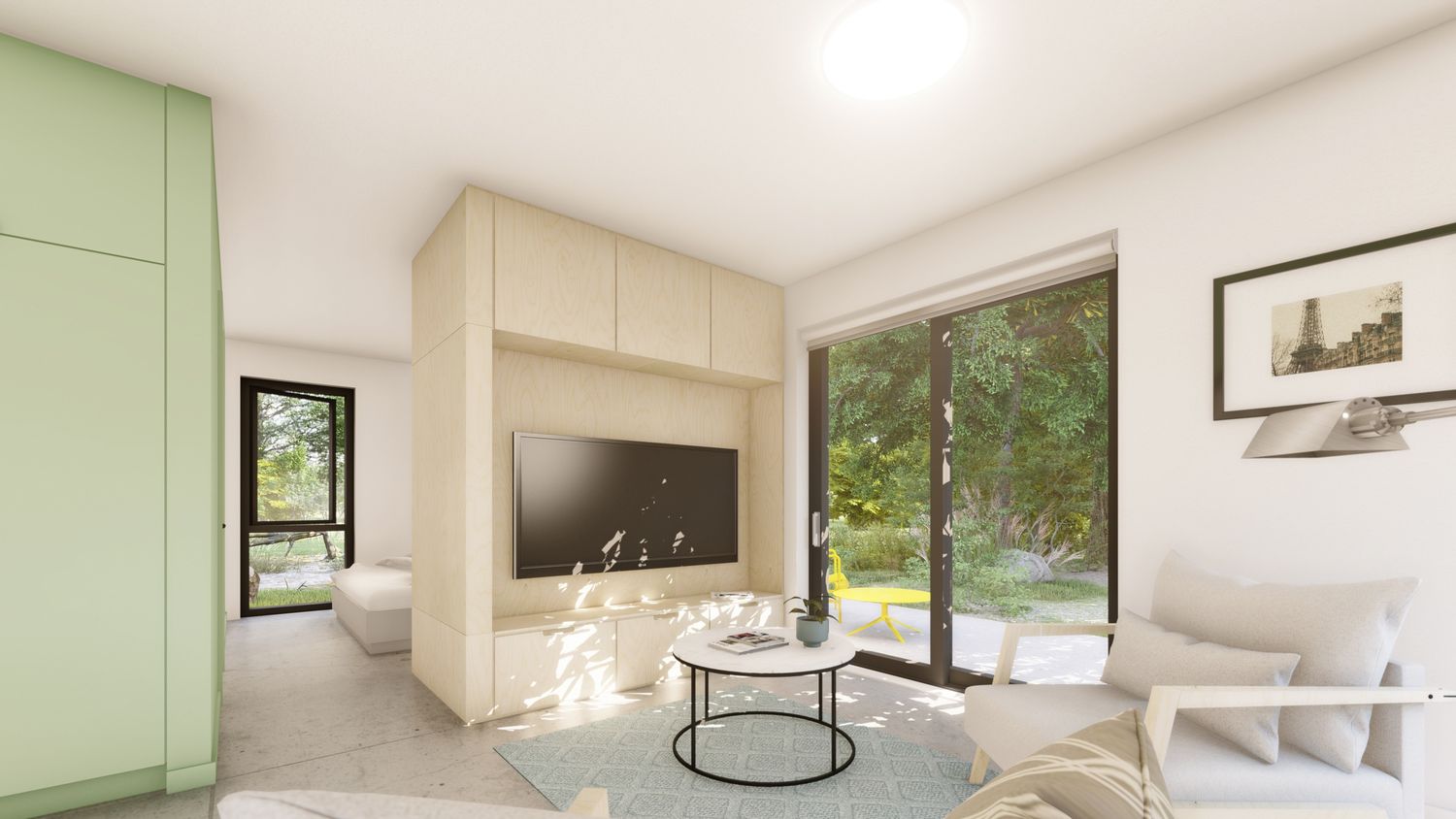 Salon d'un projet de Maisons unifamiliales près de Montréal/Laval/Longueuil (Grand Montréal) de PARA-SOL