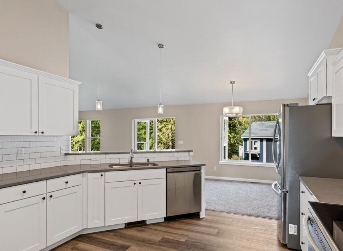 Kitchen from a Prefab and Modular Houses project near Seattle - Tacoma - Olympia by HiLine Homes