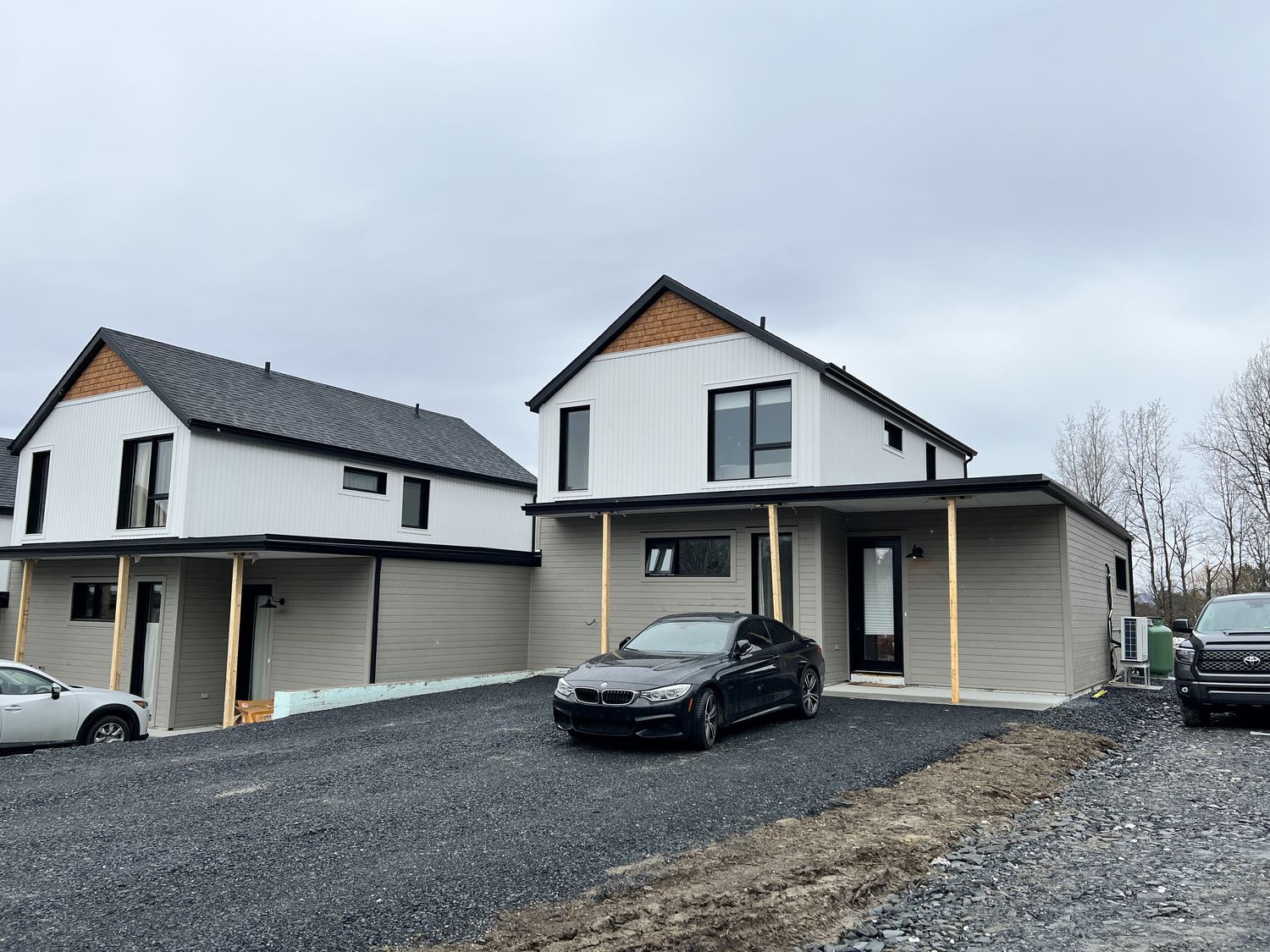 Fachada frontal de un proyecto de tipo Condominios, apartamentos cerca de Sherbrooke (Estrie) por Construction Latulippe
