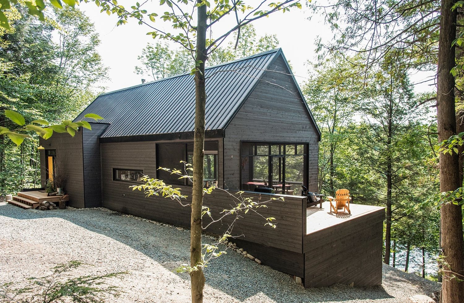 House Exterior from a Single family homes project near Montreal (Greater Montreal) by La Caravane d’architecture