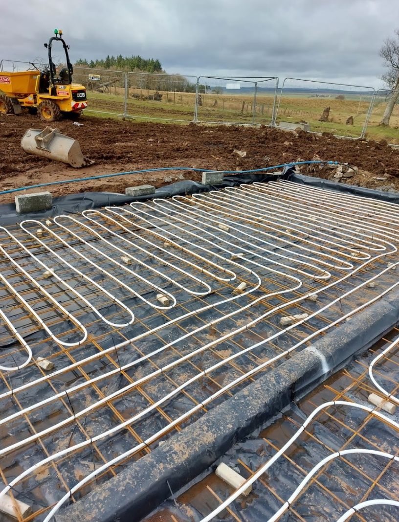 Travaux - Extérieur d'un projet de Planchers chauffants hydroniques près de New York-Newark-Jersey City de Next Level Underfloor Heating and Screed Solutions