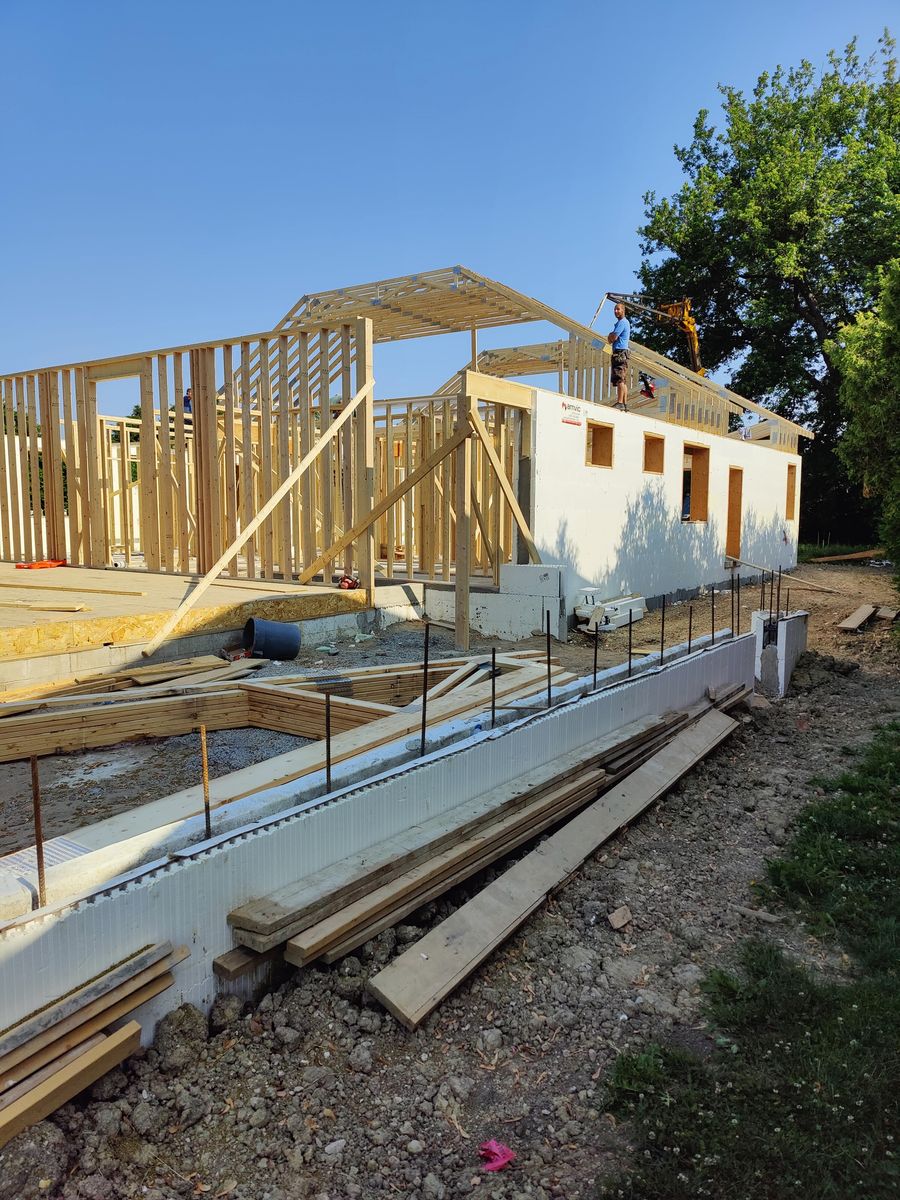 Wall Construction from a ICF Construction project near Windsor by Windsor ICF