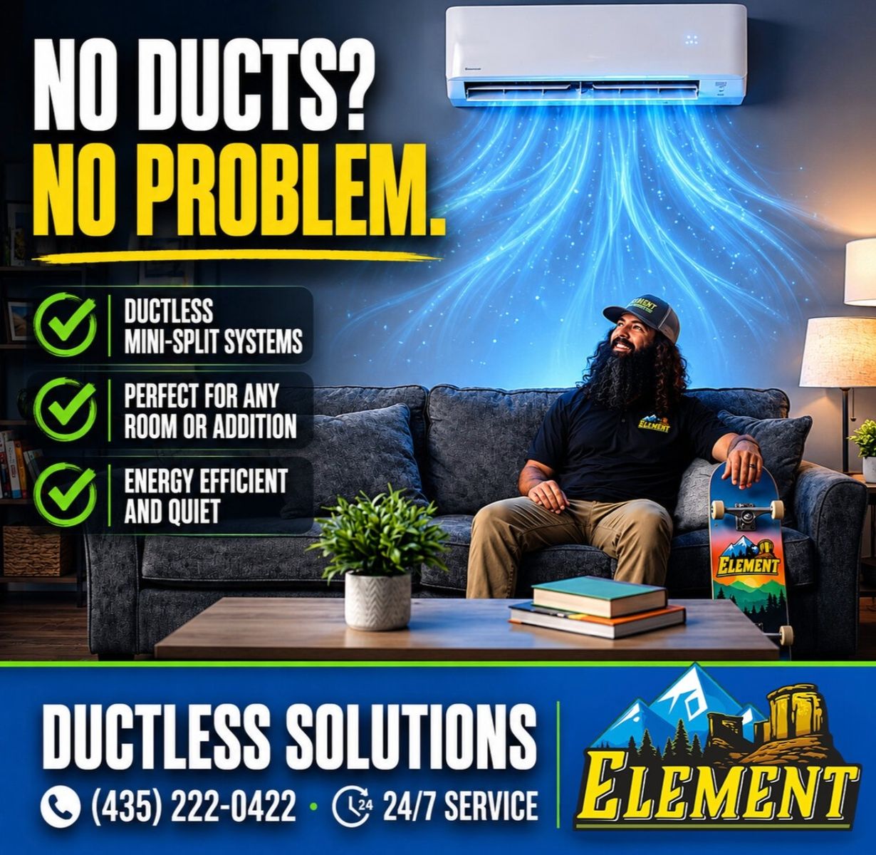  from a Heat pumps project near St. George by Element Plumbing, Heating and Air