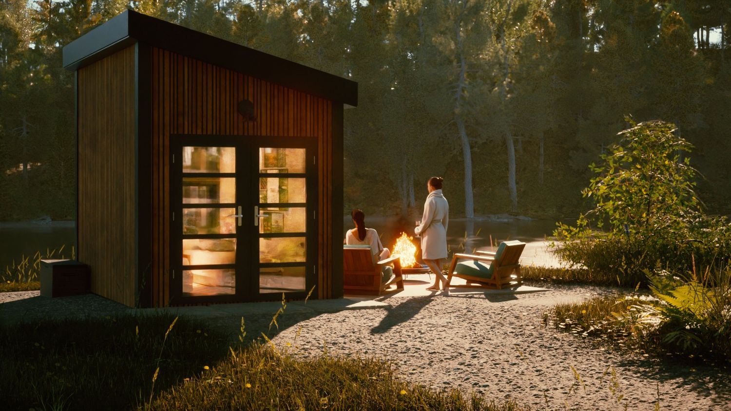 3D Rendering from a Prefab and Modular Houses project near Kingston by Feris BuildTech