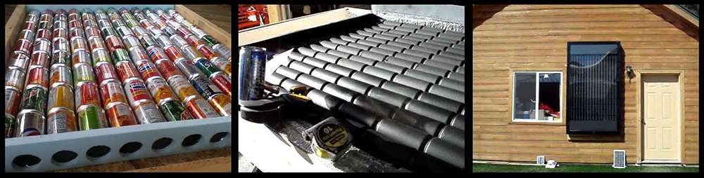 Les capteurs solaires passifs peuvent être fabriqués à partir de canettes par des bricoleurs