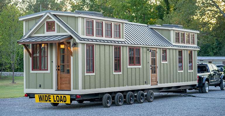 Towing this Tiny Home would involve more than just buying it, you would need a super duty and a bottomless credit card for gas