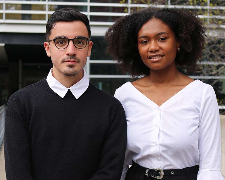 Toboom Designers Bénédicte Laurent & Martin Gonzalez Godoy, students in The University of Montreal’s Bachelor of Industrial Design program, winners of the Formica industrial design competition