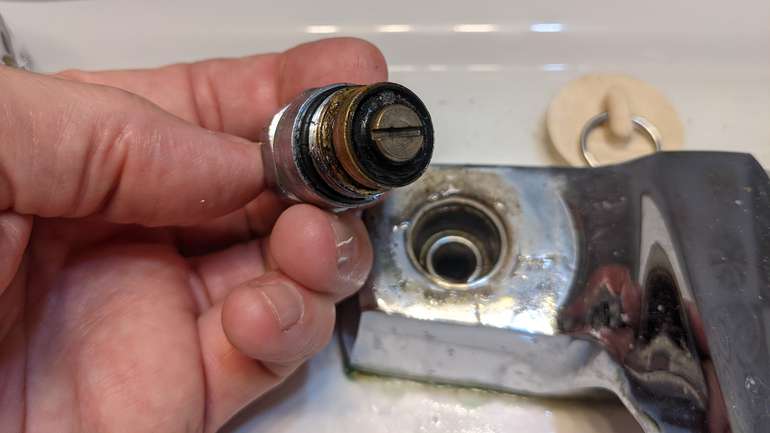 Get the faucet body as clean as possible and check the valve seat too