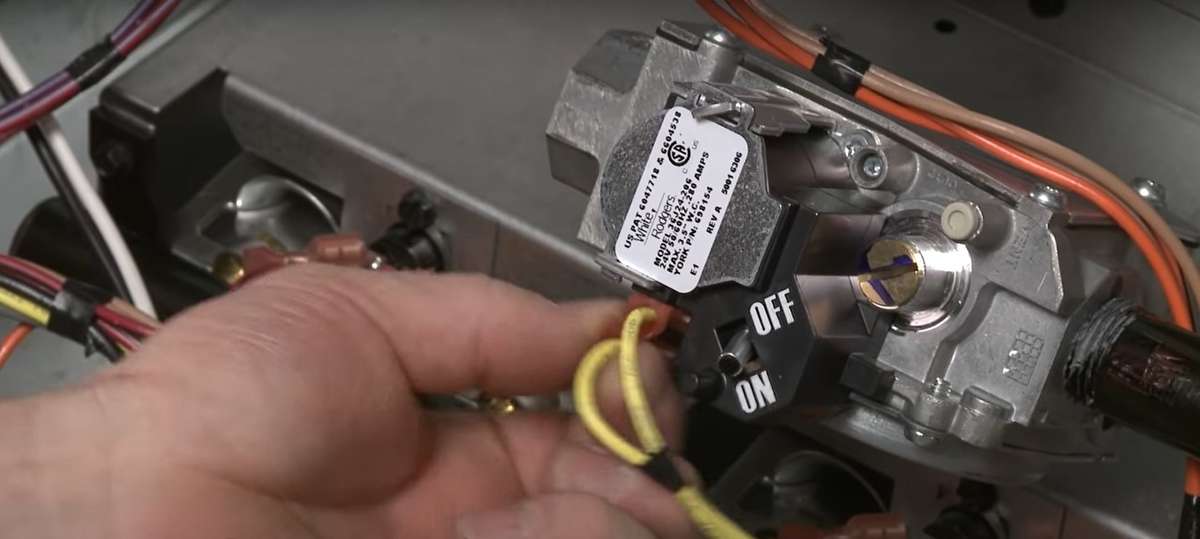 Vanne de gaz de fournaise au gaz défectueuse