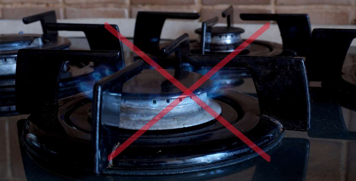 Don't use a gas cooktop for heat unless in an emergency and only with sufficient ventilation to prevent carbon monoxide poisoning