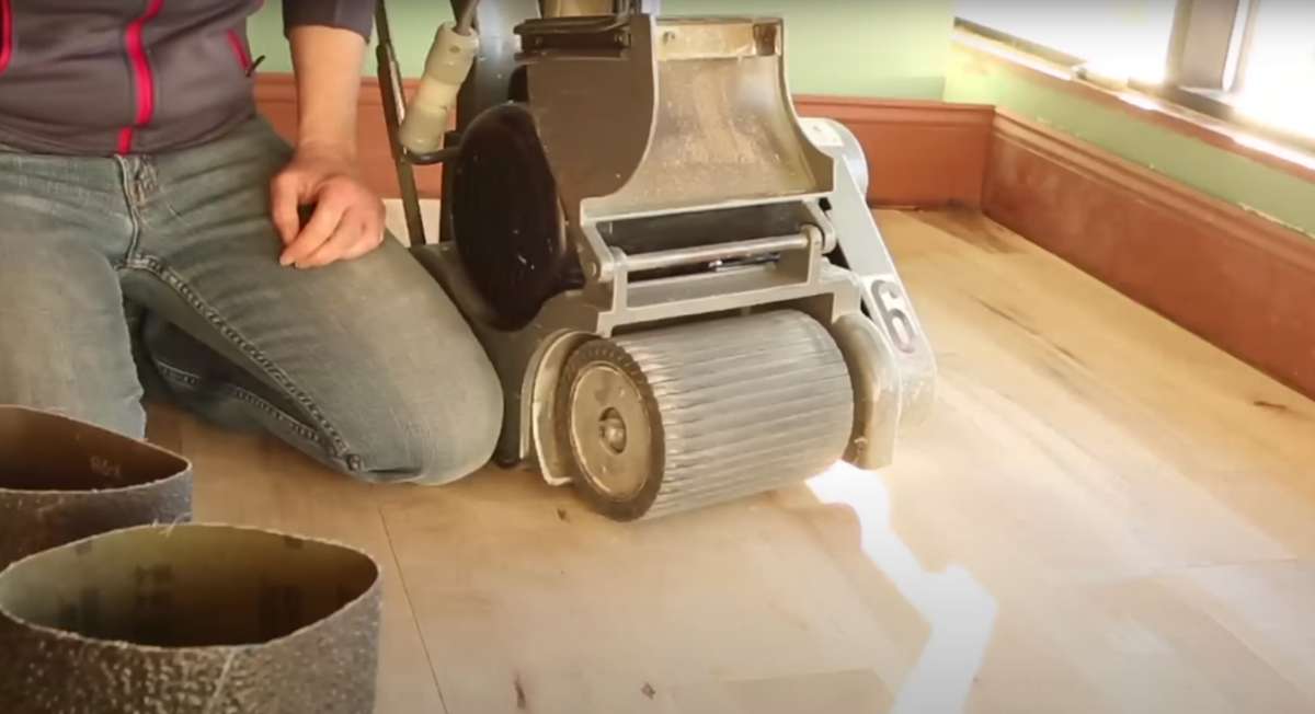 Drum sanders deserve a drum roll! Wood floor refinishing for the pros