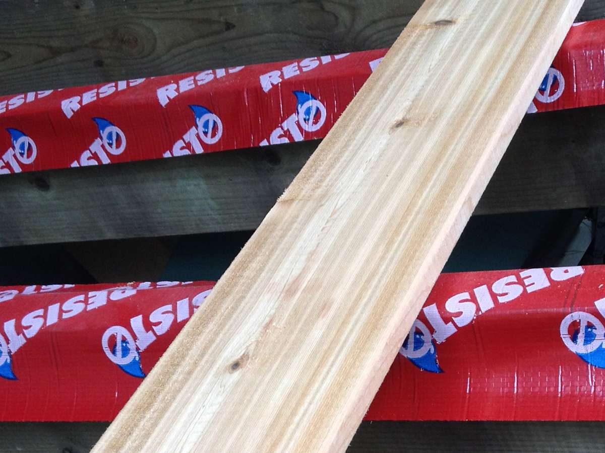 Water proofing the tops of deck joists extends their life.