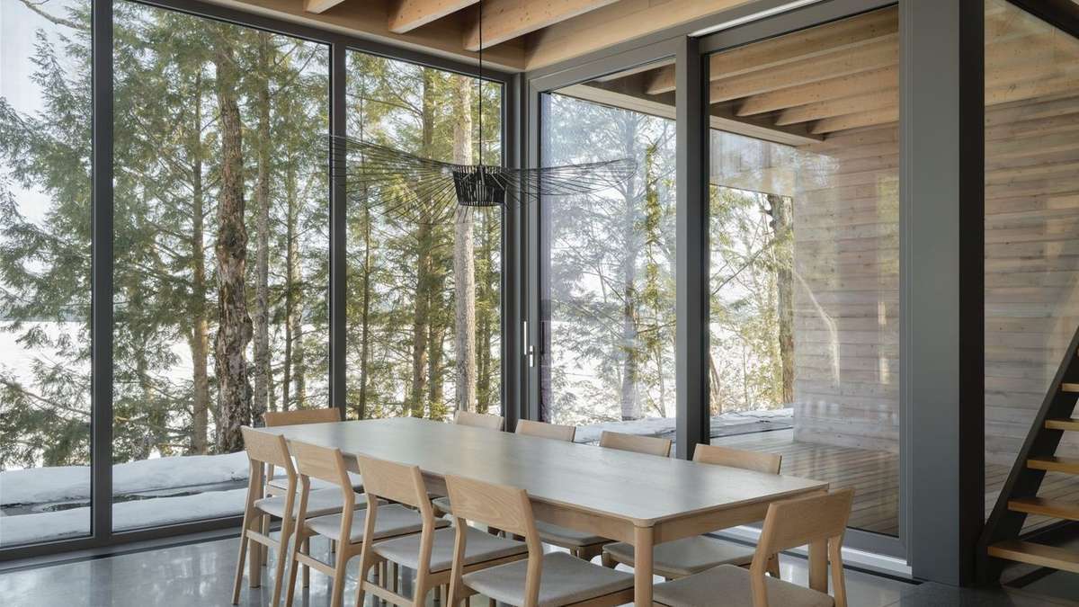 The robust frames of tilt and turn windows are designed to accommodate high-performance, triple-pane glass for superior insulation.