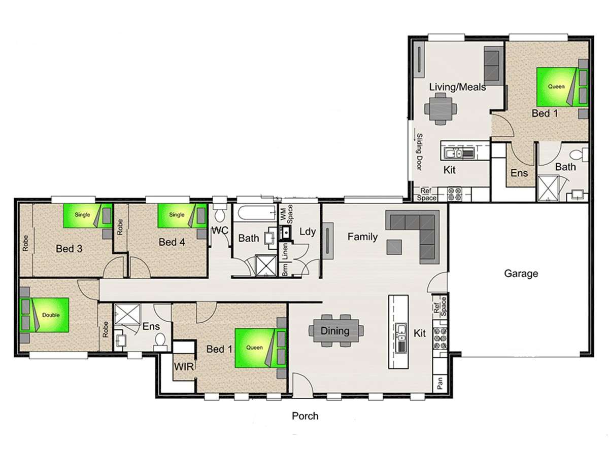 Attached multi-generational home 