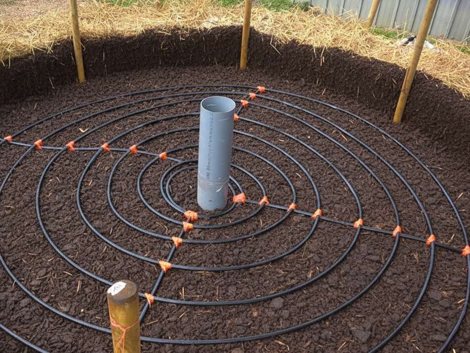 compost pile water heater